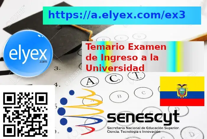 temario examen ingreso universidad senescyt ecuador elyex