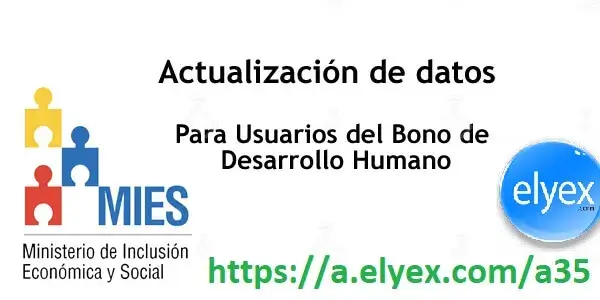 Actualización de Datos del Bono de Desarrollo Humano