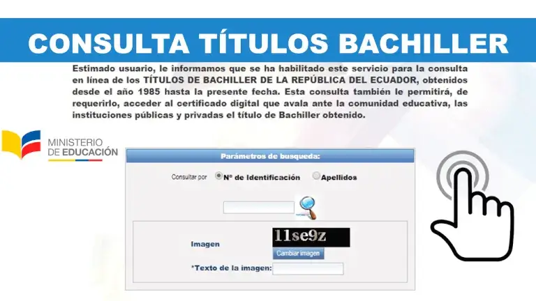 Consultar títulos de bachiller