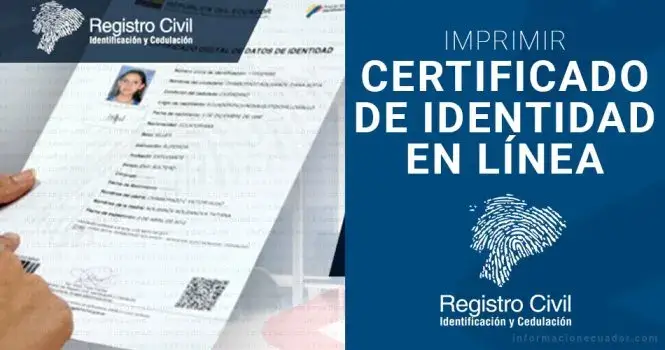 Imprimir certificado de identidad