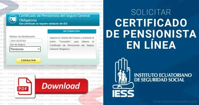 Certificado de Pensionista