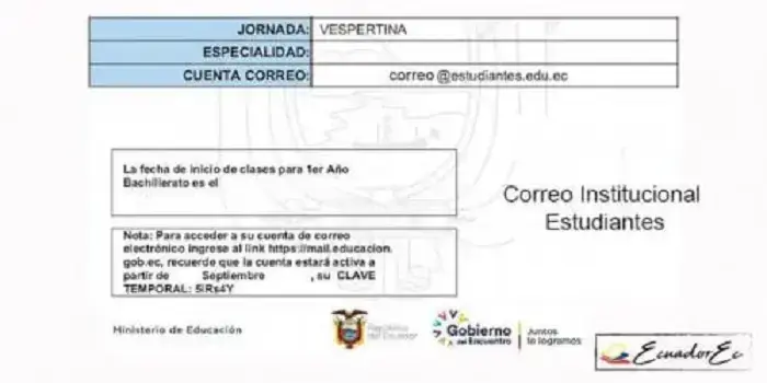 correo institucional estudiantes ecuador
