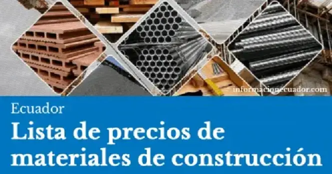 Precios de materiales de construcción en Ecuador PDF