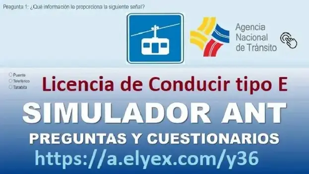 simulador ant preguntas para licencia conducir tipo e