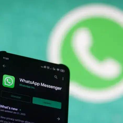 Aplicación en el celular WhatsApp