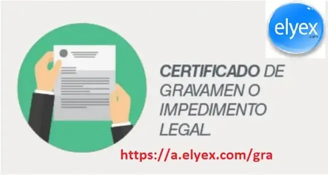 certificado gravamen vehicular