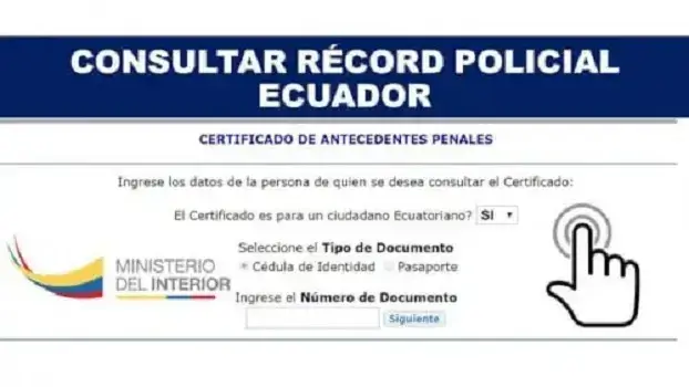 consultar récord policial ecuador