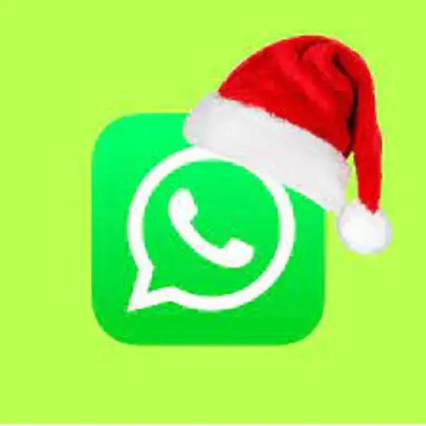 WhatsApp cómo personalizar el icono con un gorro de navidad