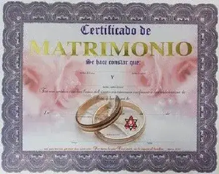 certificado matrimonio datos requisitos