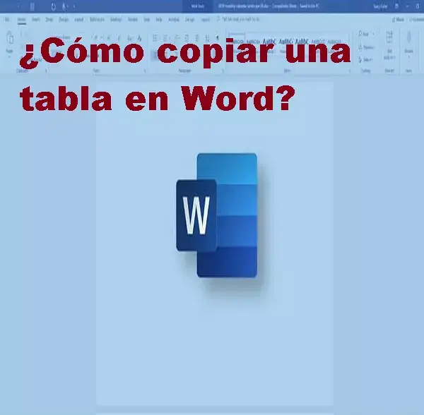 copiar tabla word documento