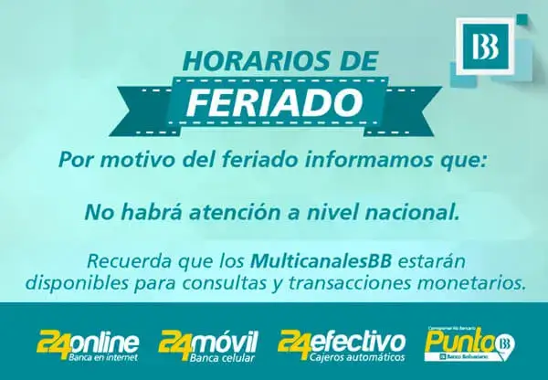 horario atención banco bolivariano
