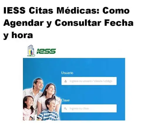 iess citas médicas agendar fecha