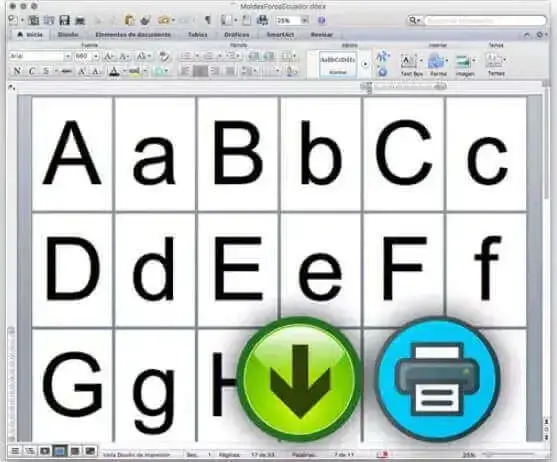 moldes letras grandes imprimir recortar