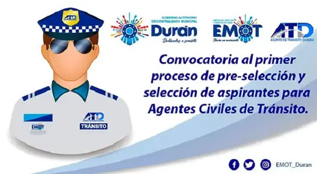 agentes civiles transito duran inscripcion