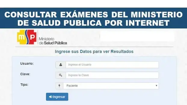 consultar examenes ministerio salud pública