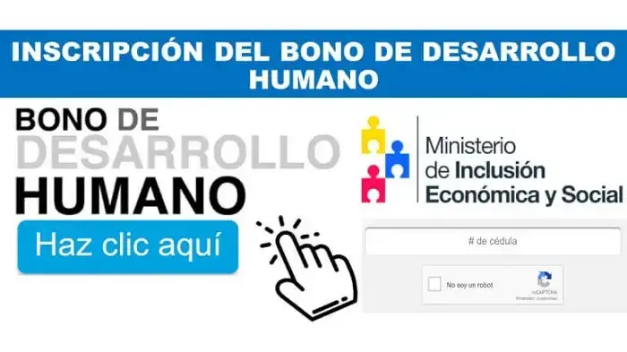 inscripción del bono de desarrollo humano