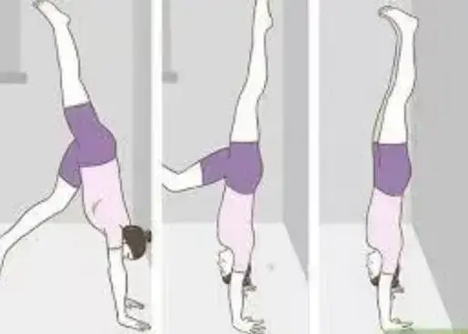 vertical manos pasos gimnasia