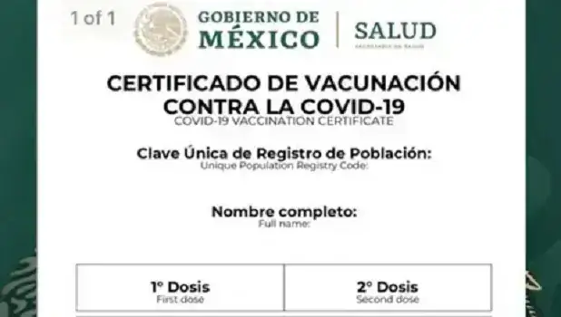 certificado vacunación covid 19 méxico