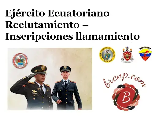 ejército ecuatoriano reclutamiento inscripciones