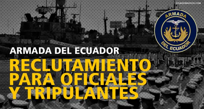 Reclutamiento Armada del Ecuador Inscripciones 2022
