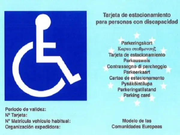 Tarjeta de Aparcamiento para Discapacitados