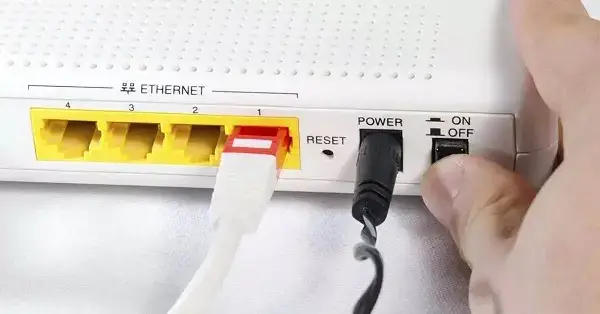 reiniciar el router