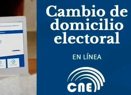 Cambio de domicilio electoral Ecuador