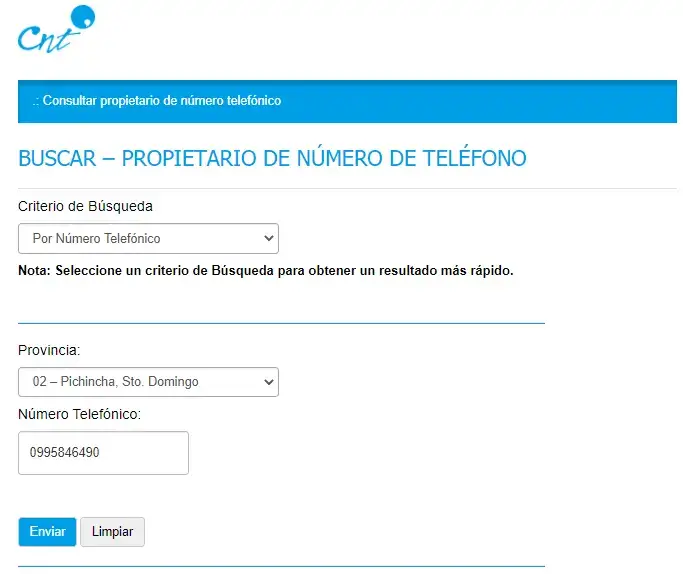 consulta quien pertenece numero