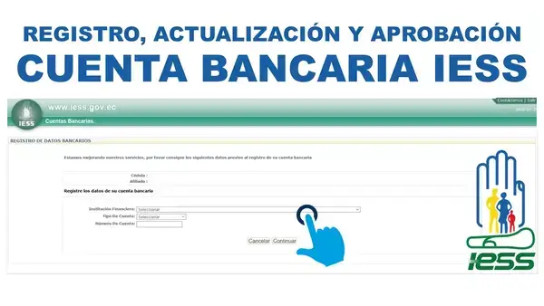 Registrar cuenta bancaria en el IESS por internet
