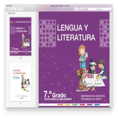 Texto de Lengua y Literatura 7mo año Ministerio de Educación