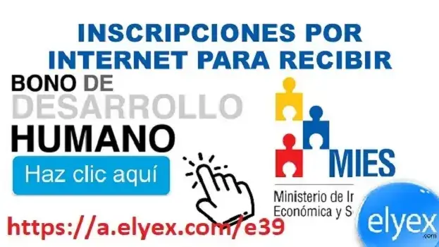 Bono de Desarrollo Humano Inscripciones por Internet