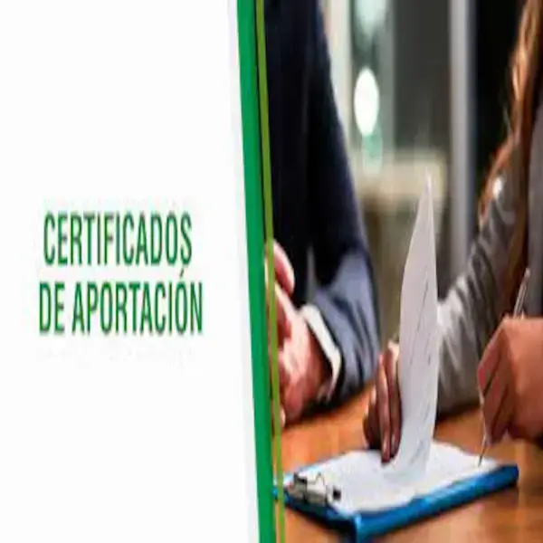 certificado aportación
