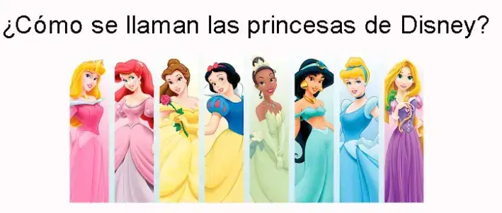 Nombres de las princesas actuales y antiguas de Disney