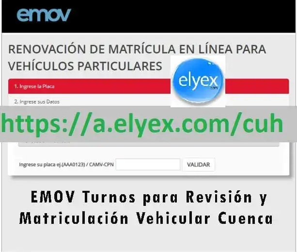 Turnos para Revisión y Matriculación Vehicular Cuenca