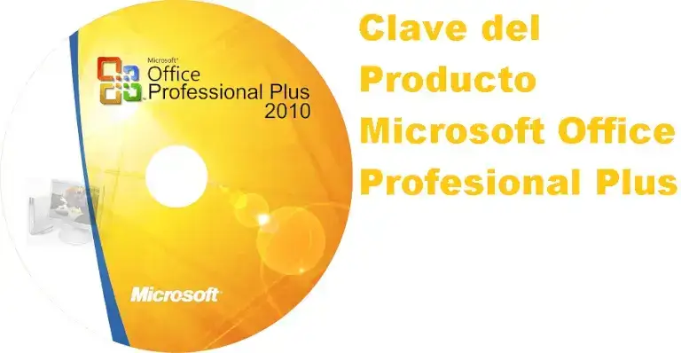 Clave del Producto Microsoft Office Profesional Plus 2010