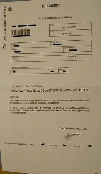 Cómo obtener Certificado de Inscripción en Censo Electoral