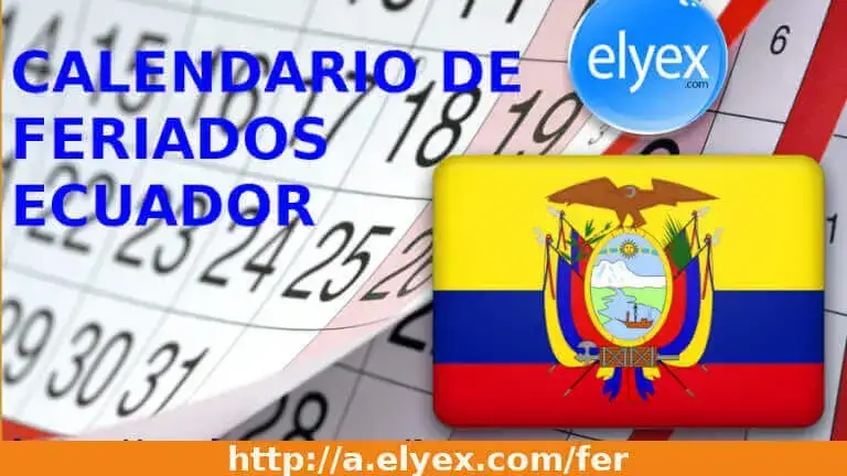 Calendario de feriados Ecuador Vacación Día Recuperable